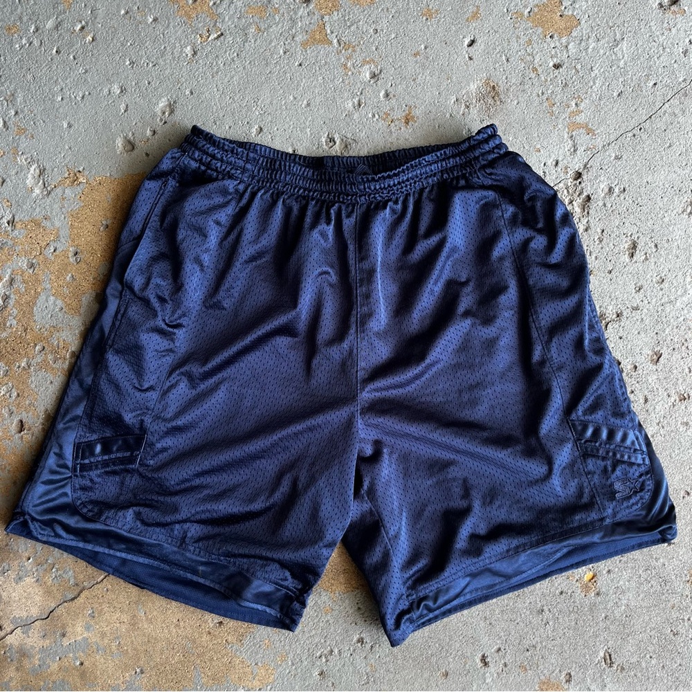 STARTER Blue Athletic Shorts with Mesh Ventilation
